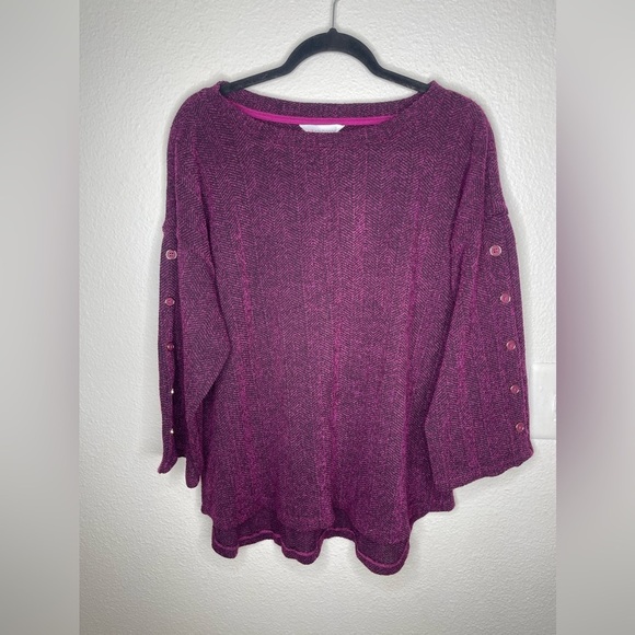 Tops - Liz clairbone women’s berry color size xxl top